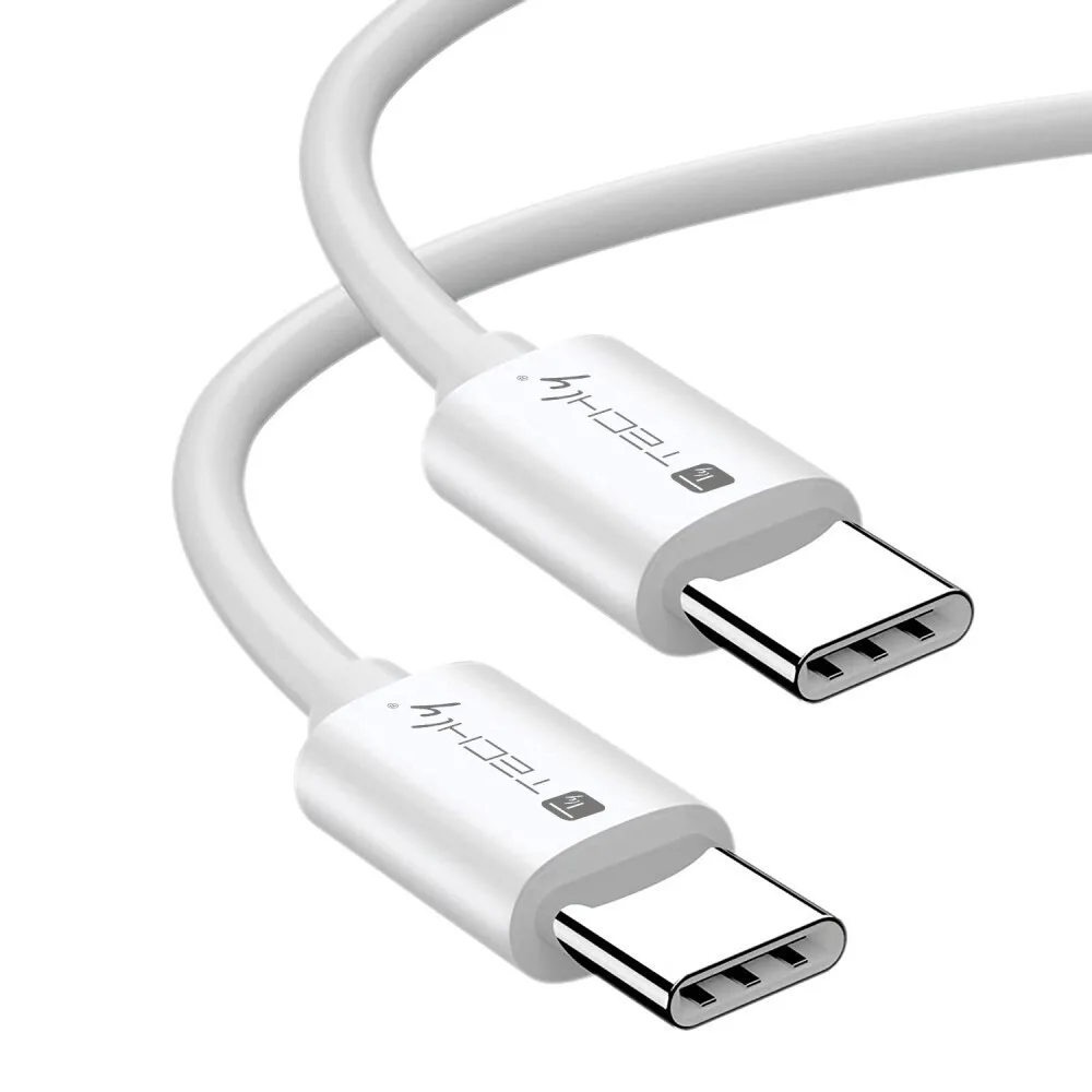 Techly USB 3.2 Video Cable USB-C male - USB-C 240W PD Λευκό 1m ICOC MU4-40G240W1 Techly USB 3.2 Video Cable USB-C male - USB-C 240W PD Λευκό 1m ICOC MU4-40G240W1 - Image 1