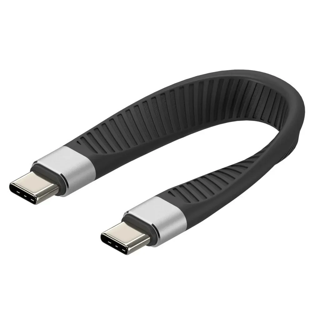 Techly USB 4 Video Cable USB-C male - USB-C 100W PD Μαύρο 0.124m ICOC-USBC-FL-U4 Techly USB 4 Video Cable USB-C male - USB-C 100W PD Μαύρο 0.124m ICOC-USBC-FL-U4 - Image 1