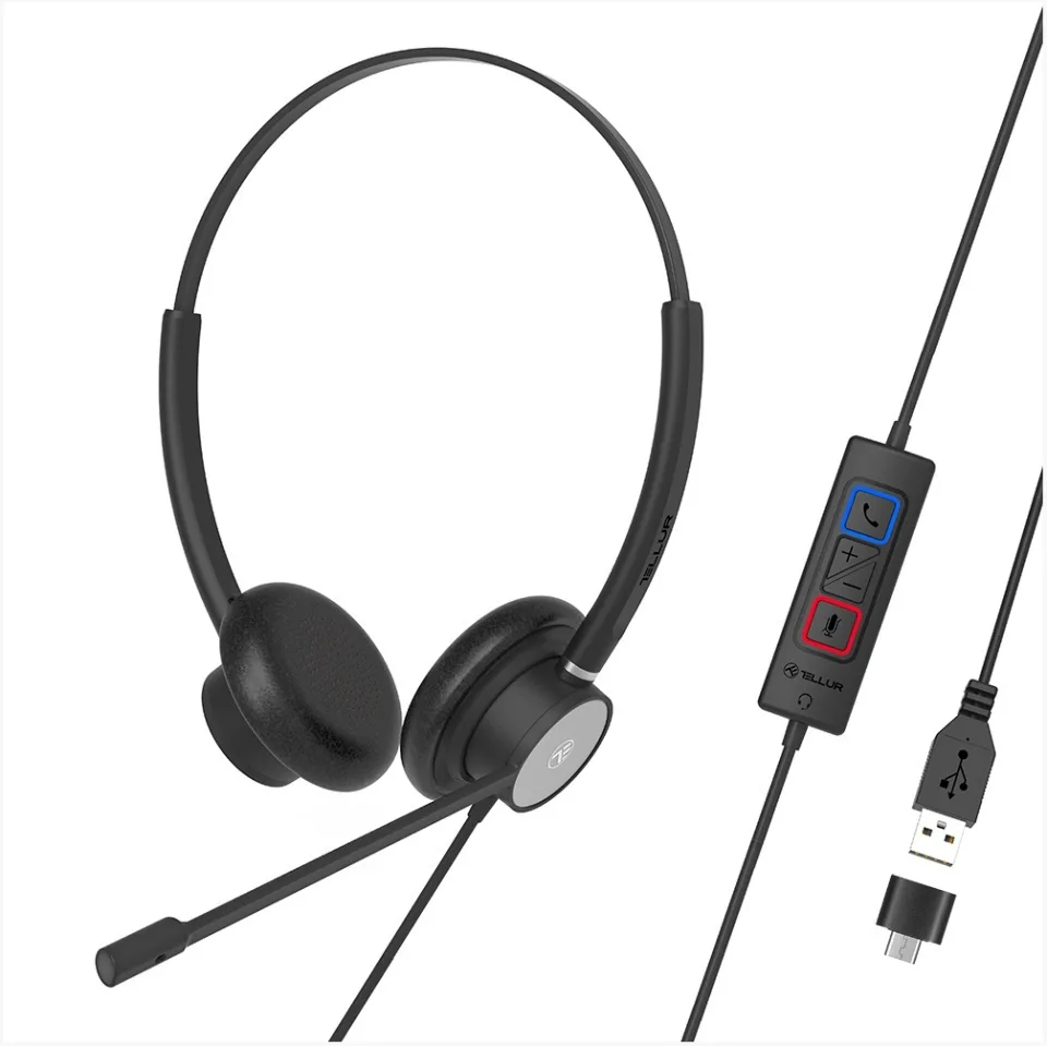 Tellur Voice 320 On Ear Multimedia Ακουστικά με μικρόφωνο και σύνδεση USB-A Tellur Voice 320 On Ear Multimedia Ακουστικά με μικρόφωνο και σύνδεση USB-A - Image 1