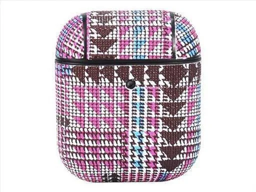 TerraTec Air Box Θήκη Υφασμάτινη με Γάντζο Tartan Pink για Apple AirPods TerraTec Air Box Θήκη Υφασμάτινη με Γάντζο Tartan Pink για Apple AirPods - Image 1