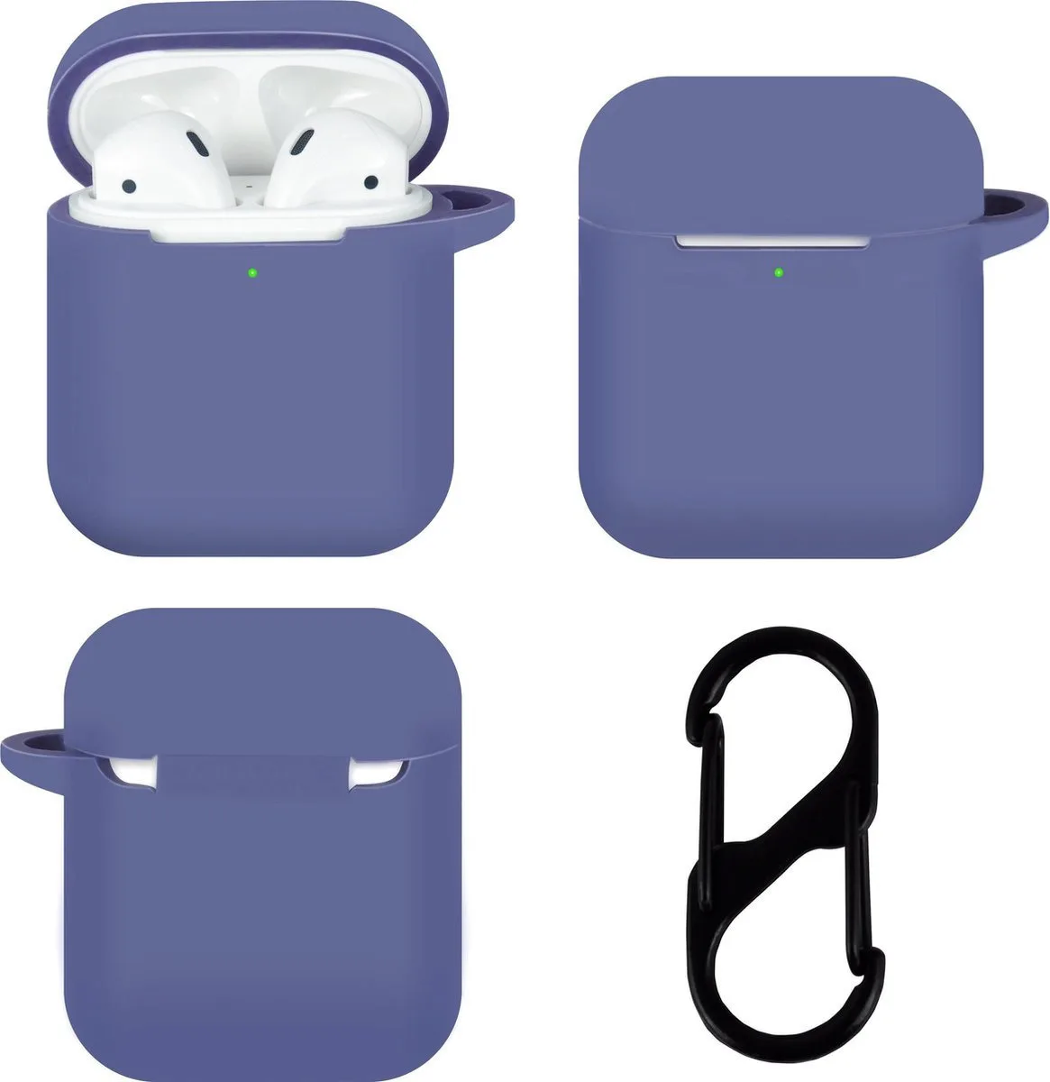 TerraTec AirBox Θήκη Σιλικόνης με Γάντζο σε Navy Μπλε χρώμα για Apple AirPods TerraTec AirBox Θήκη Σιλικόνης με Γάντζο σε Navy Μπλε χρώμα για Apple AirPods - Image 1