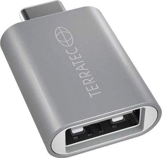 TerraTec Μετατροπέας USB-C male σε USB-C female Ασημί 1τμχ (251732) TerraTec Μετατροπέας USB-C male σε USB-C female Ασημί 1τμχ (251732) - Image 1
