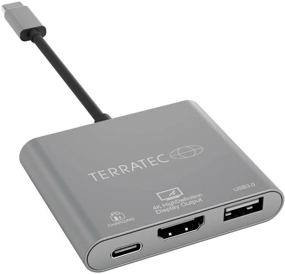 TerraTec Connect C3 USB-C / USB-A Docking Station με PD Ασημί TerraTec Connect C3 USB-C / USB-A Docking Station με PD Ασημί - Image 1