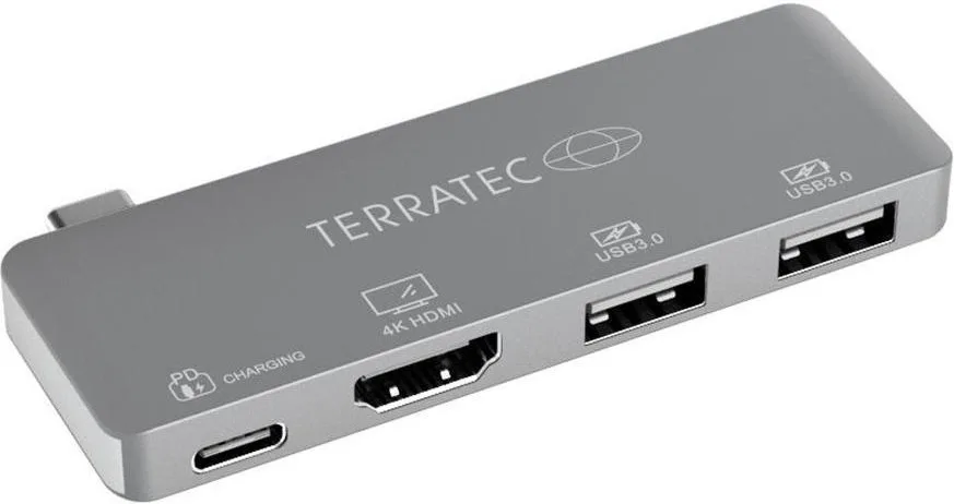 TerraTec Connect C4 USB-C Docking Station με HDMI 4K PD Ασημί TerraTec Connect C4 USB-C Docking Station με HDMI 4K PD Ασημί - Image 1