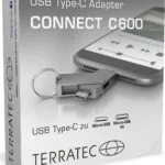 TerraTec Connect C600 Μετατροπέας USB-C / micro USB male σε micro USB female Ασημί