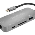 TerraTec Connect C8 USB-C Docking Station με HDMI 4K PD Ethernet Ασημί