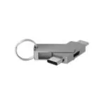 TerraTec Microusb Μετατροπέας USB-C / micro USB male σε USB-C / micro USB female Ασημί 1τμχ