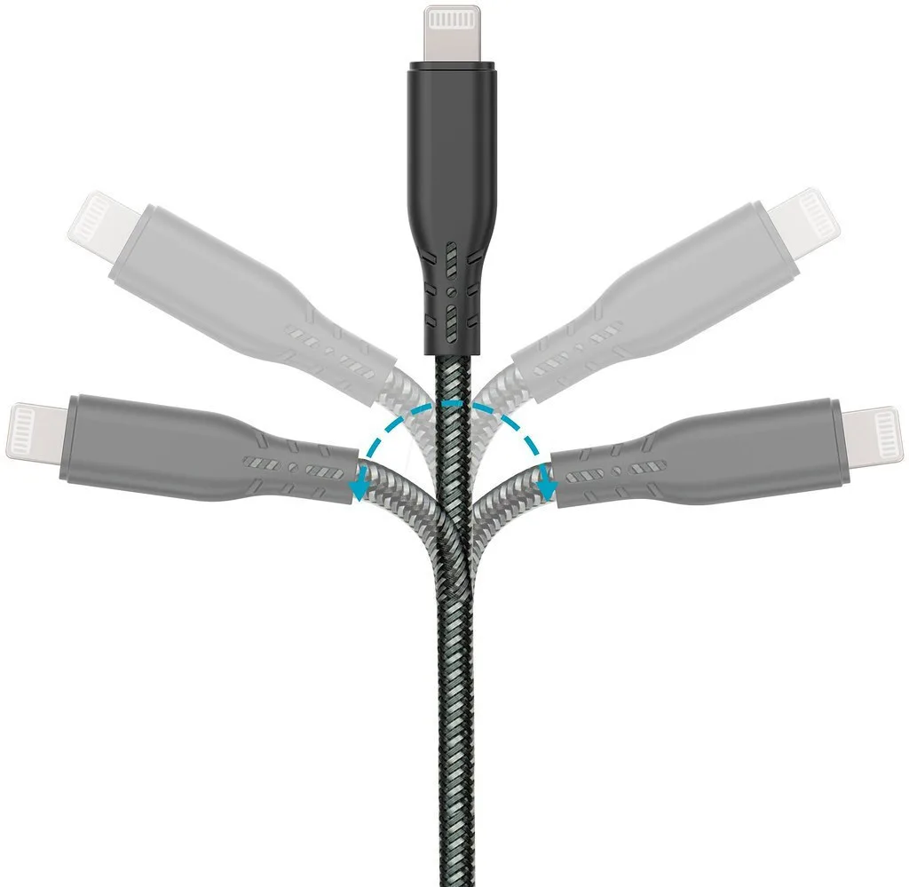 TerraTec USB-C to Lightning Cable Μαύρο 2m (306954) TerraTec USB-C to Lightning Cable Μαύρο 2m (306954) - Image 1