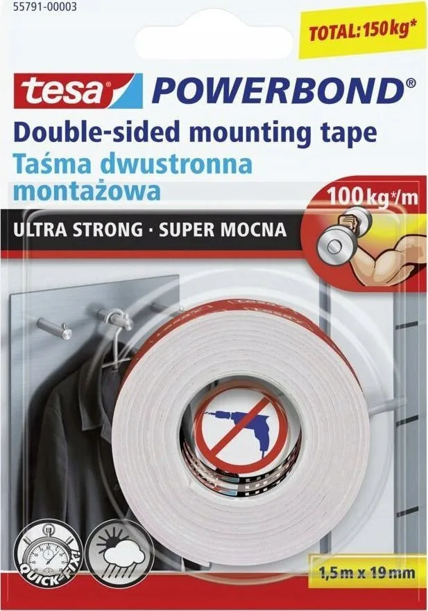 Tesa Αυτοκόλλητη Ταινία Διπλής Όψης Γκρι 1.5mx19mm 55791-00001-00 4042448217356 Tesa Αυτοκόλλητη Ταινία Διπλής Όψης Γκρι 1.5mx19mm 55791-00001-00 4042448217356 - Image 1