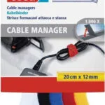 Tesa Δεματικά Καλωδίων Πλαστικά 200mmx12mm σε Πολύχρωμο χρώμα (5τμχ) (55236-00000-01)