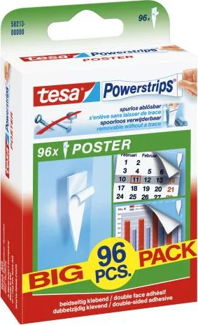 Tesa Κόλλα Αυτοκόλλητο Powerstrips Poster Λευκή 58213-00000-20 Tesa Κόλλα Αυτοκόλλητο Powerstrips Poster Λευκή 58213-00000-20 - Image 1