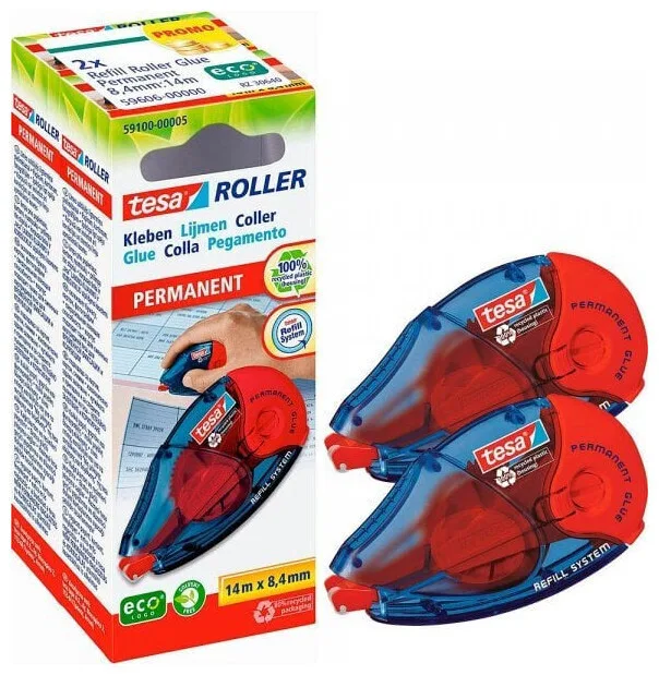 Tesa Κόλλα Roller Ecologo Γενικής Χρήσης 2τμχ Διάφανη 59606-00000-03 Tesa Κόλλα Roller Ecologo Γενικής Χρήσης 2τμχ Διάφανη 59606-00000-03 - Image 1