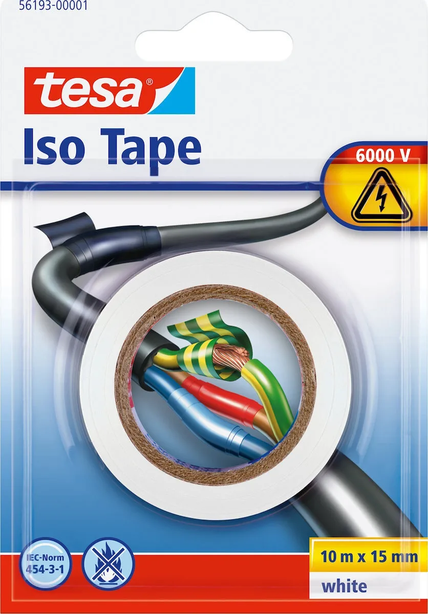 Tesa Μονωτική Ταινία 4042448055712 Λευκή Tesa Μονωτική Ταινία 4042448055712 Λευκή - Image 1