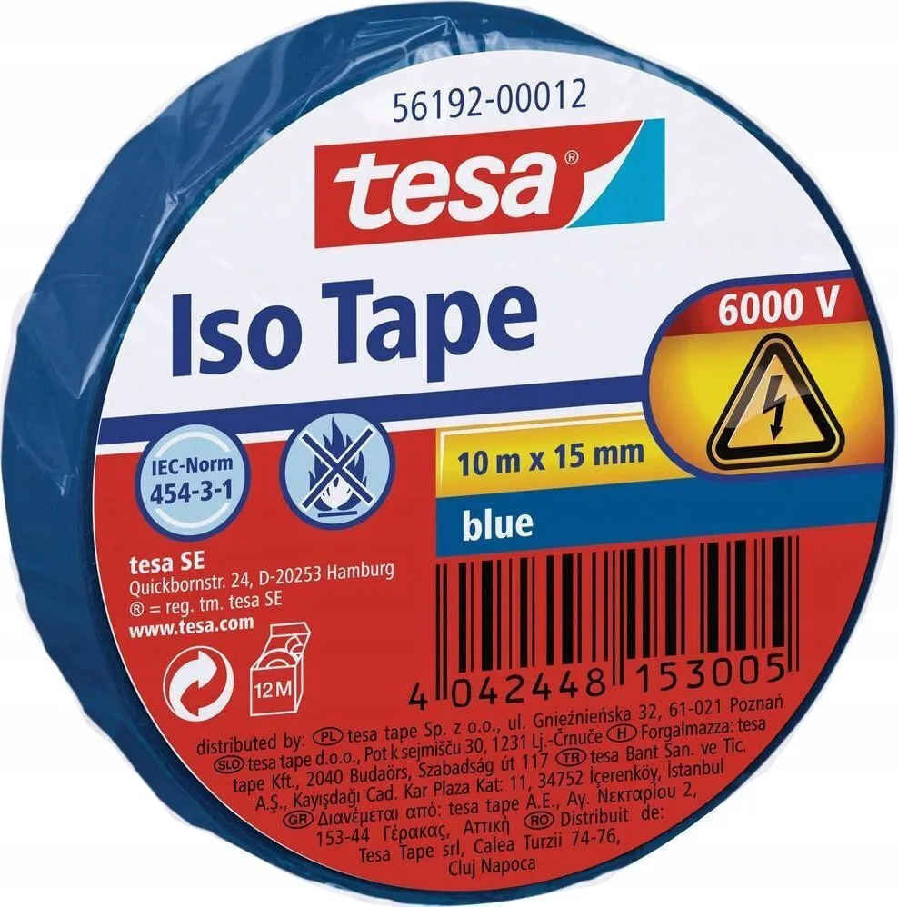 Tesa Μονωτική Ταινία 4042448153005 Μπλε Tesa Μονωτική Ταινία 4042448153005 Μπλε - Image 1