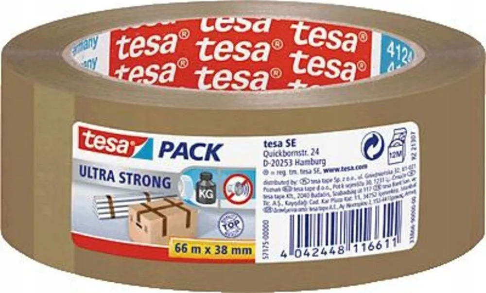 Tesa Ταινία Συσκευασίας Strong 4042448116611 38mm x 66m σε Καφέ Χρώμα Tesa Ταινία Συσκευασίας Strong 4042448116611 38mm x 66m σε Καφέ Χρώμα - Image 1