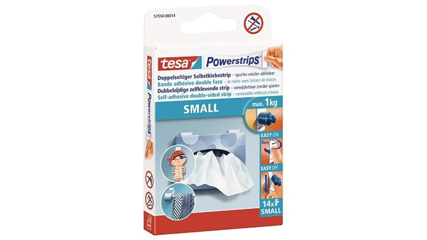Tesa Υγρή Κόλλα Powerstrips 14τμχ Λευκή 57550-00014-01 Tesa Υγρή Κόλλα Powerstrips 14τμχ Λευκή 57550-00014-01 - Image 1