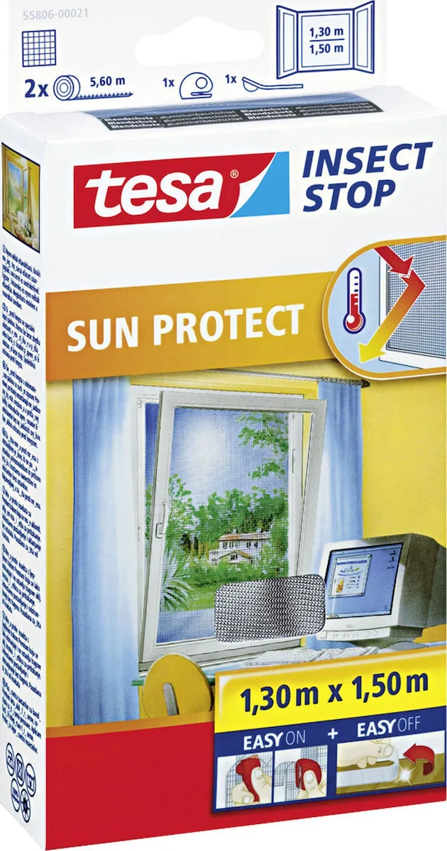 Tesa Comfort Σίτα Παραθύρου με Σκρατς από Αλουμίνιο Λευκή 150x130cm 55806-00021-00 Tesa Comfort Σίτα Παραθύρου με Σκρατς από Αλουμίνιο Λευκή 150x130cm 55806-00021-00 - Image 1