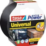 Tesa Extra Power Universal Black Αυτοκόλλητη Υφασμάτινη Ταινία Μαύρη 10mx50mm 56348-00001-05