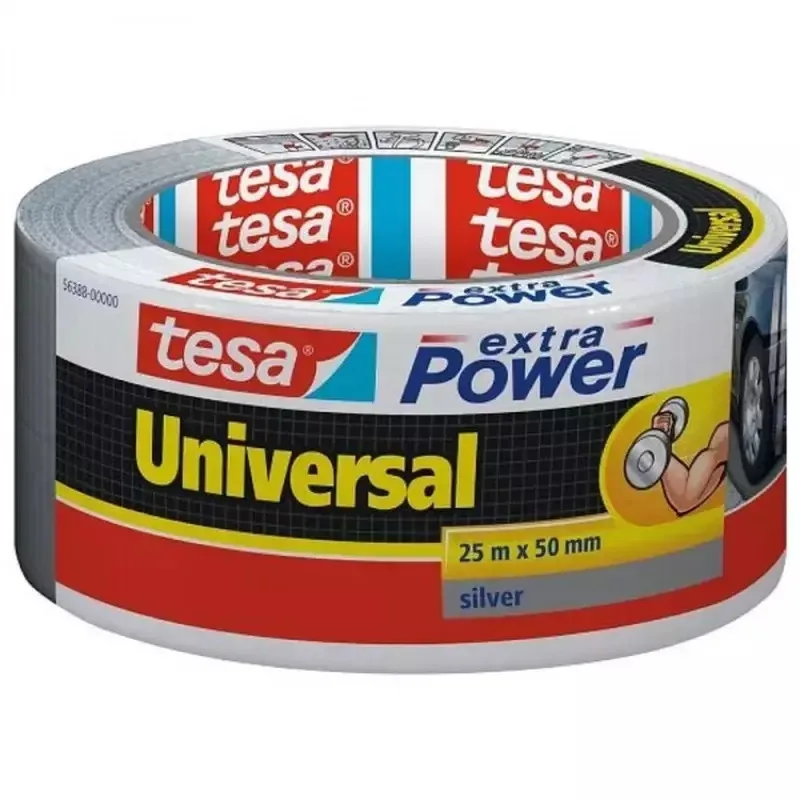 Tesa Extra Power Universal Αυτοκόλλητη Υφασμάτινη Ταινία Γκρι 25mx50mm 56388-00002-05 Tesa Extra Power Universal Αυτοκόλλητη Υφασμάτινη Ταινία Γκρι 25mx50mm 56388-00002-05 - Image 1