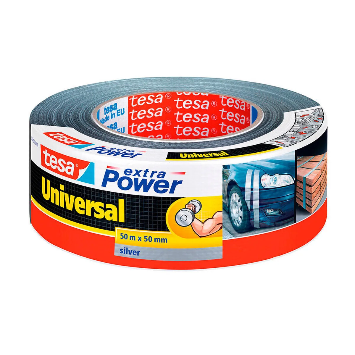Tesa Extra Power Universal Αυτοκόλλητη Υφασμάτινη Ταινία Γκρι 25mx50mm S7908161 Tesa Extra Power Universal Αυτοκόλλητη Υφασμάτινη Ταινία Γκρι 25mx50mm S7908161 - Image 1