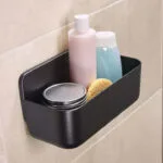 Tesa Lavaa 40516-00000-00 Επιτοίχια Ραφιέρα Μπάνιου Πλαστική Μαύρη