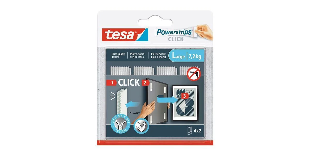 Tesa Powerstrips Αυτοκόλλητη Ταινία Χριτς Χρατς Λευκή 4mx2mm 8τμχ 77722-00000-00 Tesa Powerstrips Αυτοκόλλητη Ταινία Χριτς Χρατς Λευκή 4mx2mm 8τμχ 77722-00000-00 - Image 1
