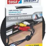 Tesa Velcro Organizer Black 1 Piece Tes081