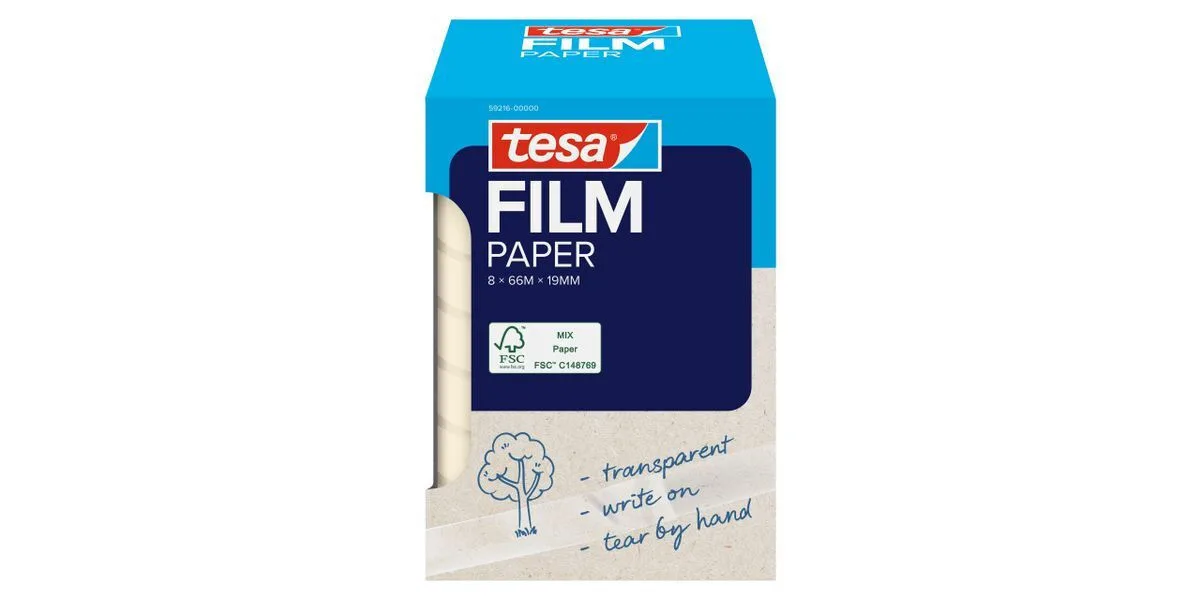 Tesafilm Papier 8x 66m X 19mm Διαφανές Γραφή Σετ 8 Τεμαχίων Tesafilm Papier 8x 66m X 19mm Διαφανές Γραφή Σετ 8 Τεμαχίων - Image 1