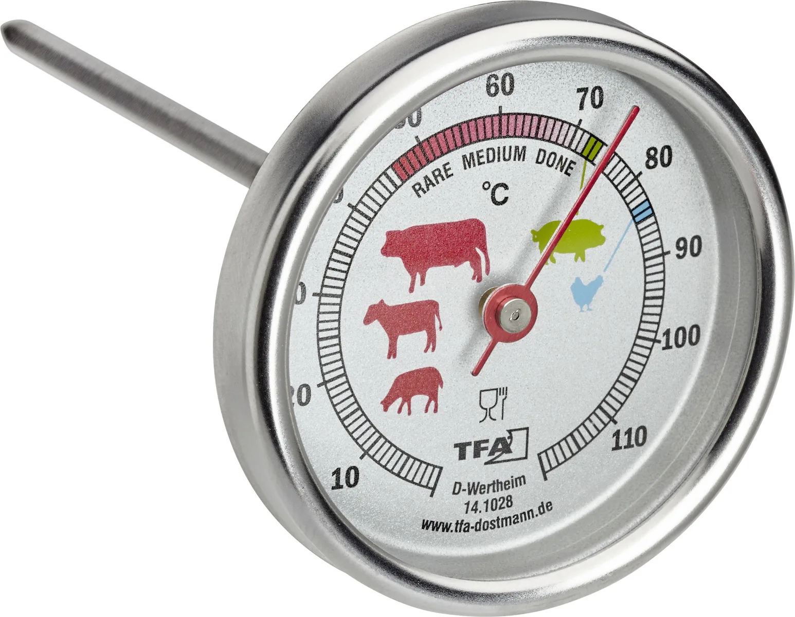 TFA Αναλογικό Θερμόμετρο Φούρνου με Ακίδα 0°C / +120°C 14.1028 TFA Αναλογικό Θερμόμετρο Φούρνου με Ακίδα 0°C / +120°C 14.1028 - Image 1