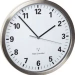 TFA Ρολόι Τοίχου Πλαστικό Ασημί Ø30.5cm 60.3523.02