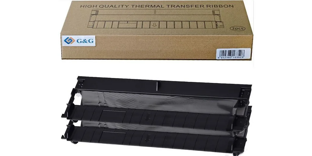 Thermal Transfer Ribbon G&g 2er Set Td-810-bk 215mmx22m Thermal Transfer Ribbon G&g 2er Set Td-810-bk 215mmx22m - Image 1