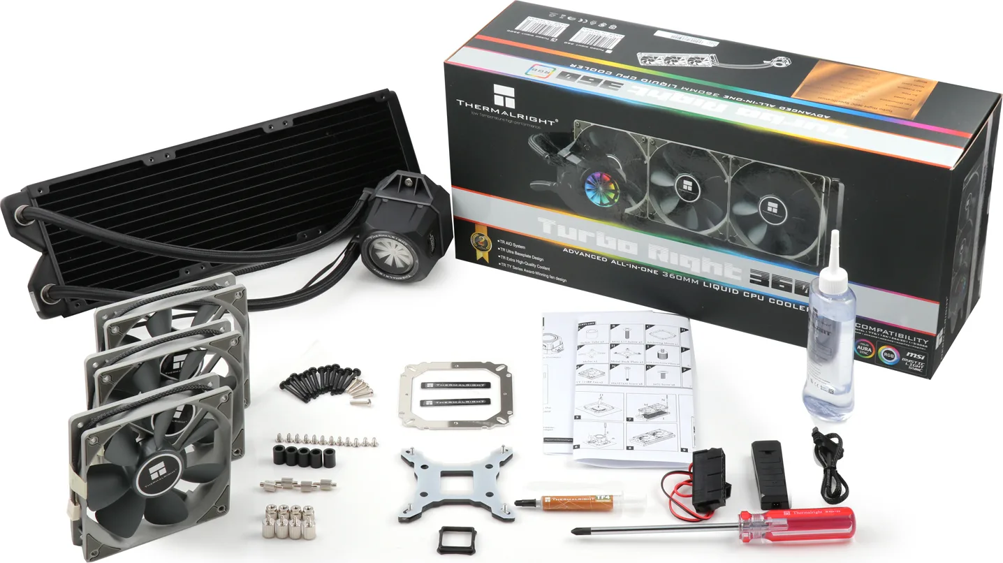 Thermalright Turbo Right 360 C Υδρόψυξη AIO CPU με 3 Ανεμιστήρες 120mm Thermalright Turbo Right 360 C Υδρόψυξη AIO CPU με 3 Ανεμιστήρες 120mm - Image 1