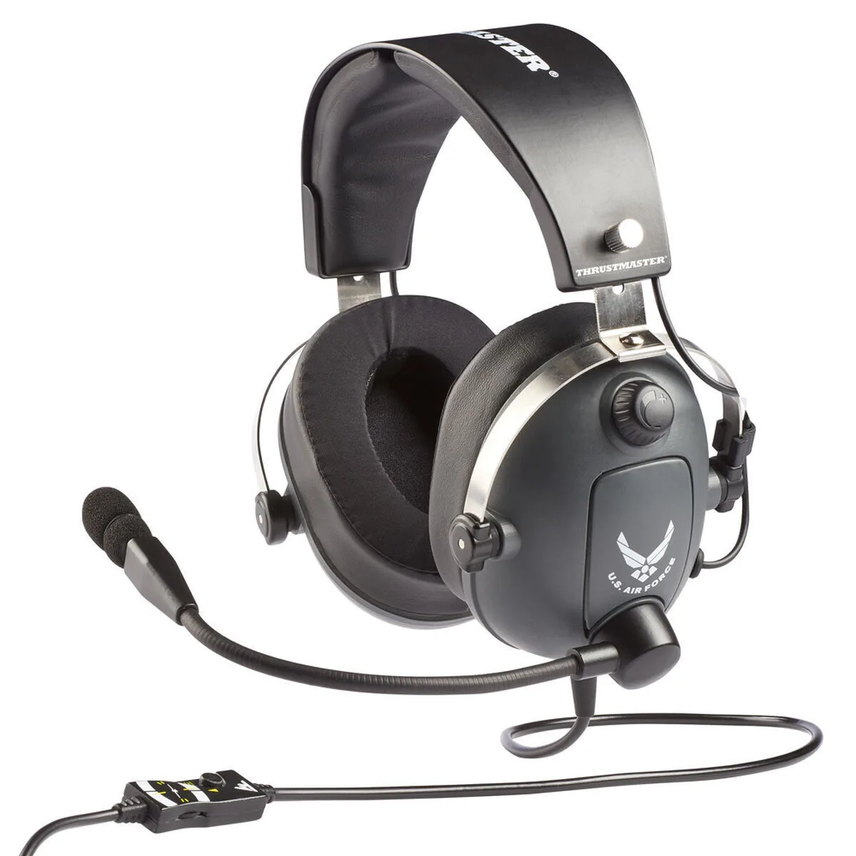 Thrustmaster T.Flight U.S. Air Force Edition Over Ear Gaming Headset με σύνδεση 3.5mm Black Grey Thrustmaster T.Flight U.S. Air Force Edition Over Ear Gaming Headset με σύνδεση 3.5mm Black Grey - Image 1