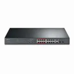 TP-LINK TL-SL1218MP v1 Unmanaged L2 PoE+ Switch με 16 Θύρες Gigabit (1Gbps) Ethernet και 2 SFP Θύρες