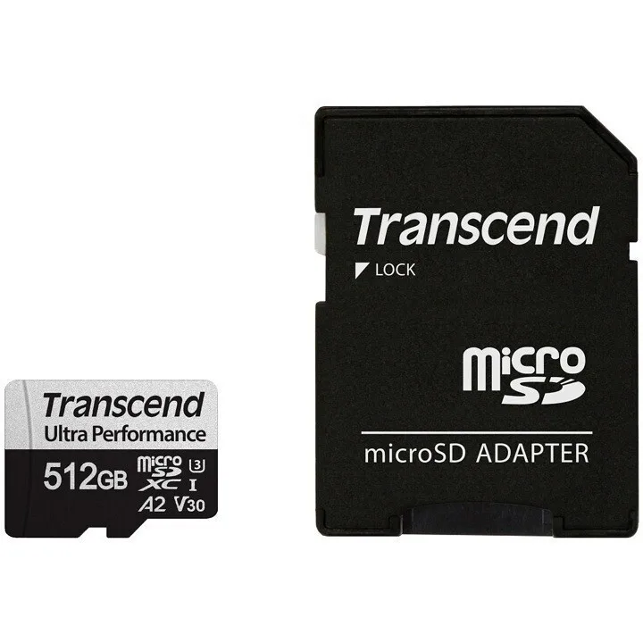 Transcend SDXC 512GB με αντάπτορα Transcend SDXC 512GB με αντάπτορα - Image 1
