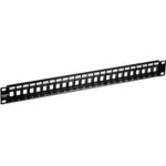 Trendnet Patch Panel Keystone για Rack 1U 19" 24 Θυρών Μαύρο TC-KP24