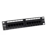 Trendnet Patch Panel Unshielded για Rack 10" 12 Θυρών cat6 Μαύρο TC-P12C6
