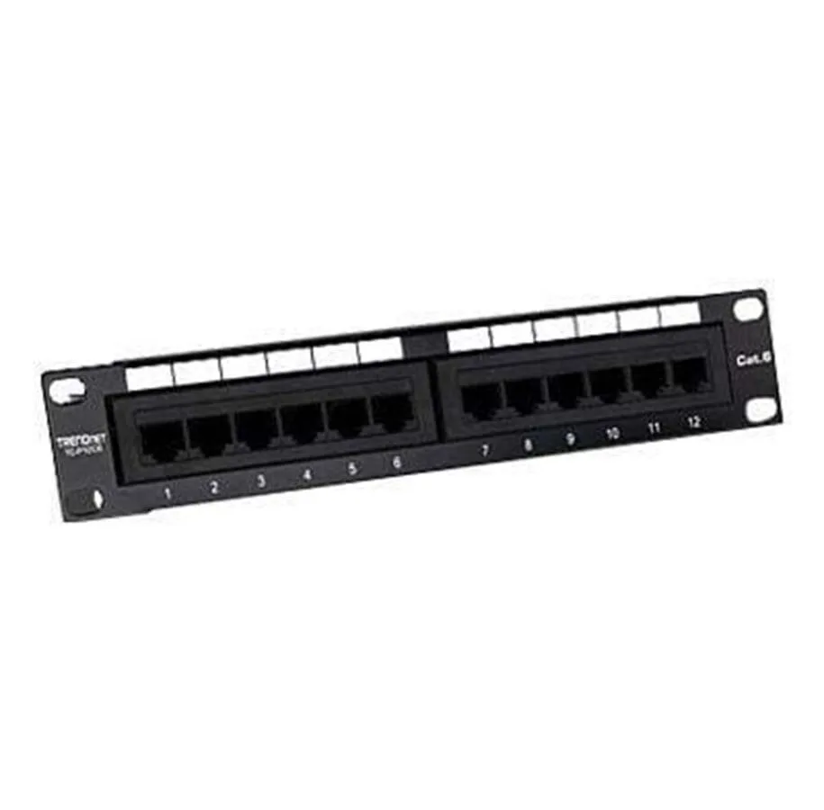 Trendnet Patch Panel Unshielded για Rack 10" 12 Θυρών cat6 Μαύρο TC-P12C6 Trendnet Patch Panel Unshielded για Rack 10" 12 Θυρών cat6 Μαύρο TC-P12C6 - Image 1