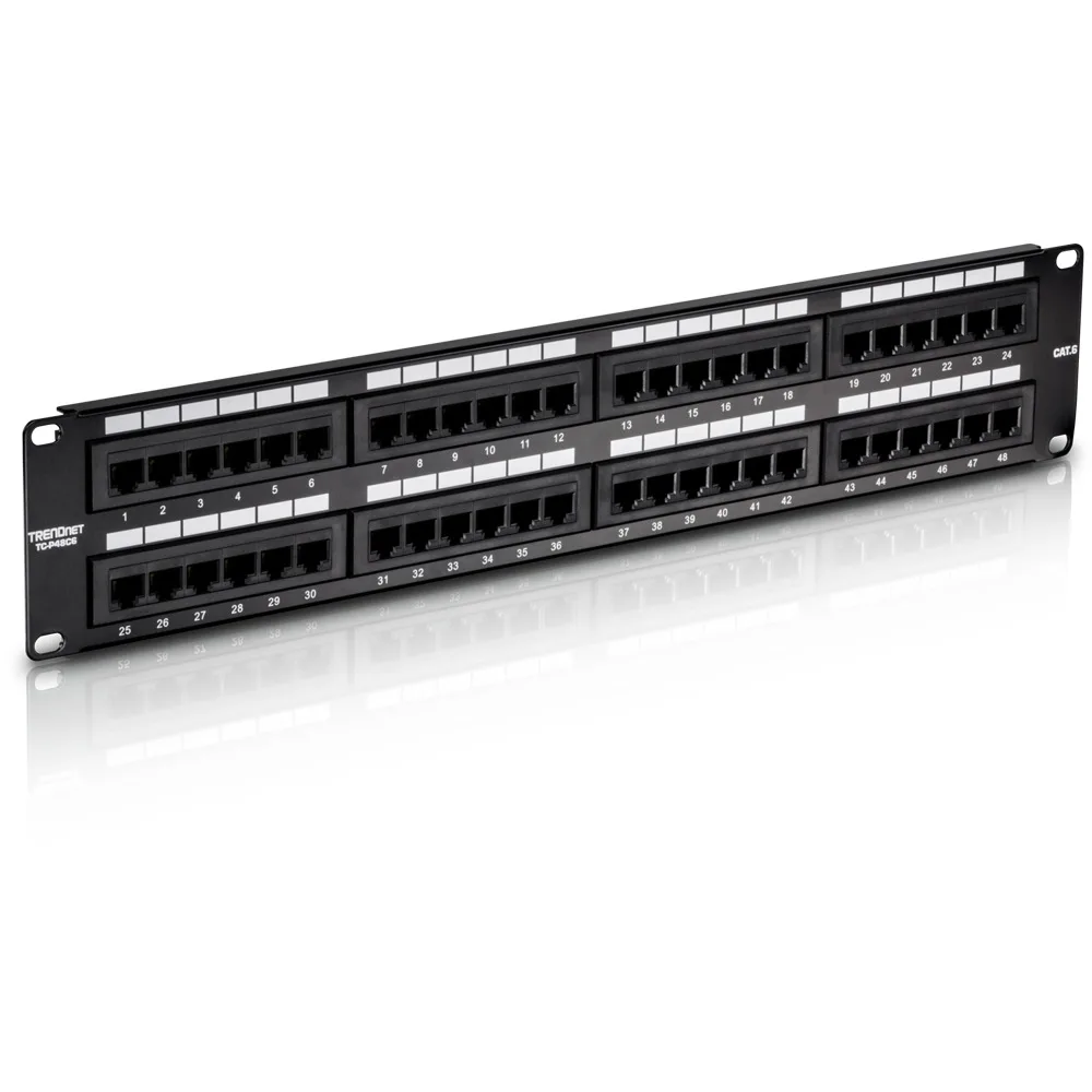 Trendnet Patch Panel Unshielded για Rack 2U 19" 48 Θυρών cat6 Μαύρο TC-P48C6 Trendnet Patch Panel Unshielded για Rack 2U 19" 48 Θυρών cat6 Μαύρο TC-P48C6 - Image 1