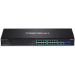 Trendnet TPE-3018LS Managed L2 PoE+ Switch με 16 Θύρες Gigabit (1Gbps) Ethernet και 2 SFP Θύρες