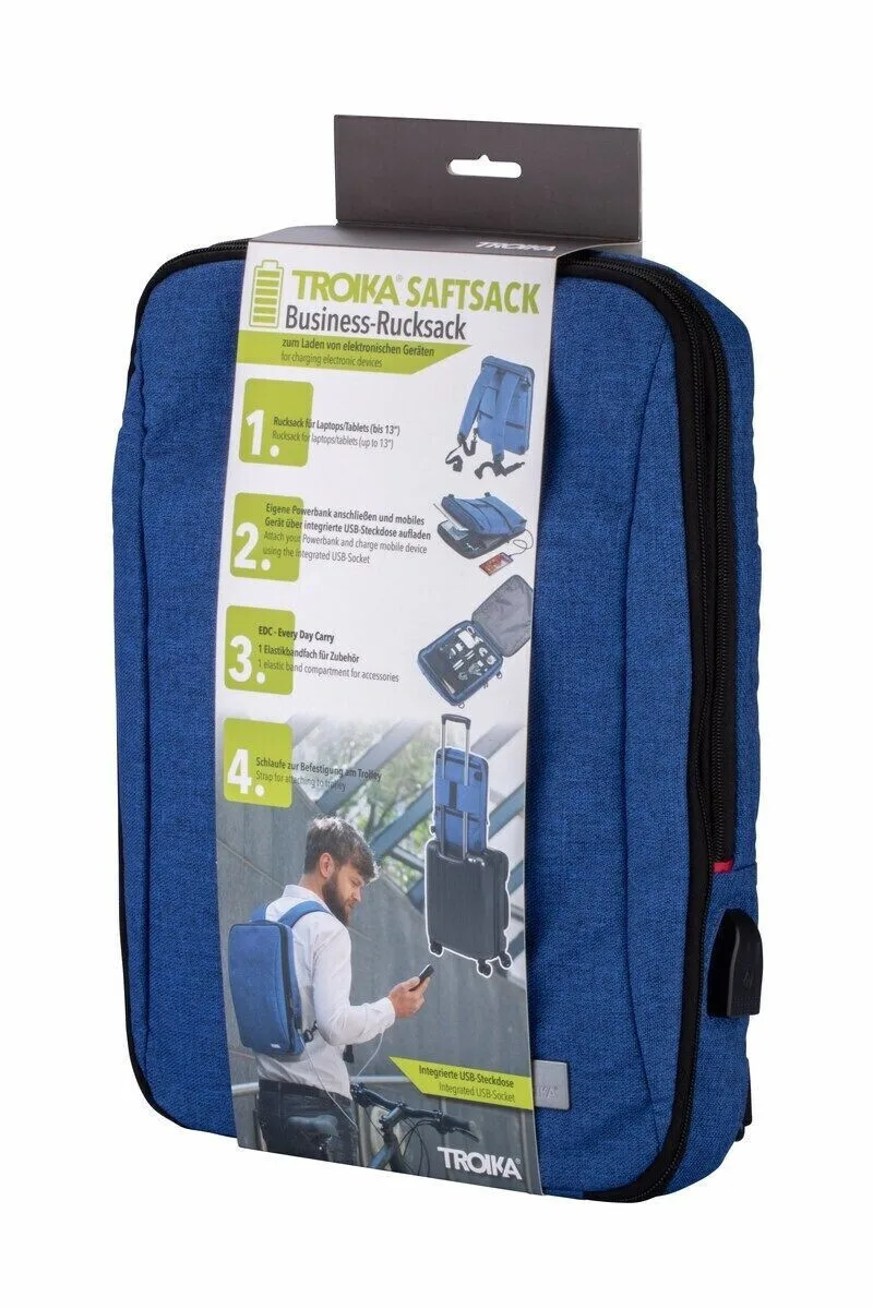 Troika Backpack Μπλε Troika Backpack Μπλε - Image 1