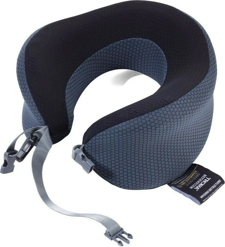 Troika Μαξιλαράκι Ταξιδίου Μαξιλαράκι Memory Foam Γκρι BBG61/GY Troika Μαξιλαράκι Ταξιδίου Μαξιλαράκι Memory Foam Γκρι BBG61/GY - Image 1