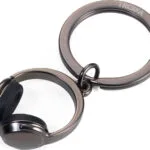 Troika Μπρελόκ Πορτοφόλι Headphone Μεταλλικό Μαύρο KR17-07/GM