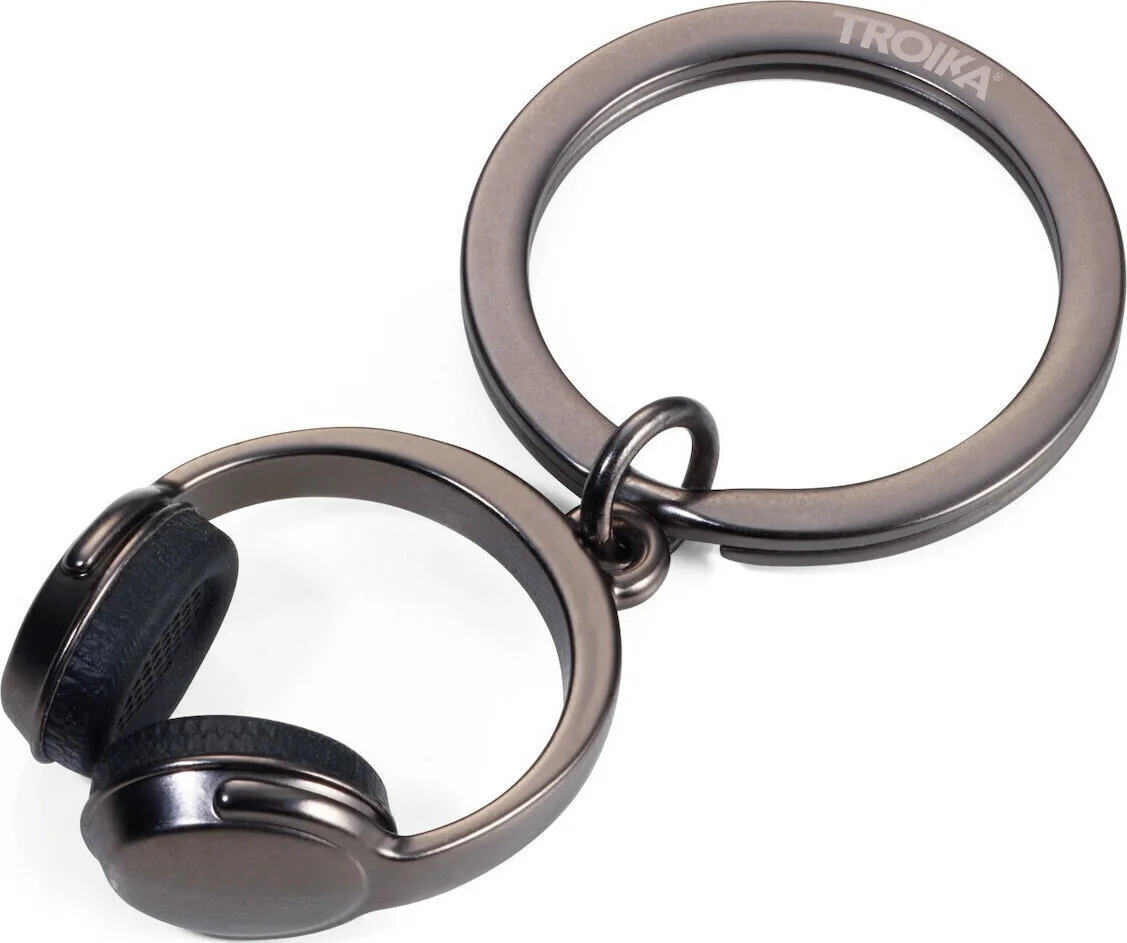 Troika Μπρελόκ Πορτοφόλι Headphone Μεταλλικό Μαύρο KR17-07/GM Troika Μπρελόκ Πορτοφόλι Headphone Μεταλλικό Μαύρο KR17-07/GM - Image 1