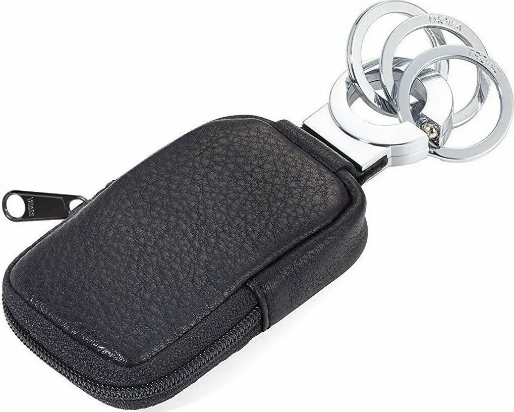 Troika Μπρελόκ Πορτοφόλι Pocket Click Δερμάτινο Μαύρο KR877/LE Troika Μπρελόκ Πορτοφόλι Pocket Click Δερμάτινο Μαύρο KR877/LE - Image 1