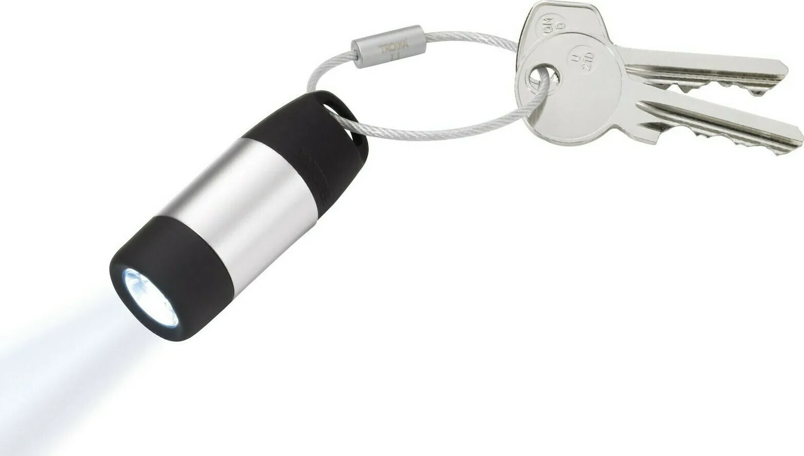 Troika Μπρελόκ Torch Eco Charge Μεταλλικό με Led Ασημί TOR40/SI Troika Μπρελόκ Torch Eco Charge Μεταλλικό με Led Ασημί TOR40/SI - Image 1