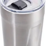 Troika Hot Drinks Mug Espresso Doppio Ποτήρι Θερμός Ανοξείδωτο 160ml Ασημί με Επιστόμιο CUP65/ST