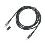 Troika USB-C to Lightning Cable 100W Μαύρο 2m CBL20/BK