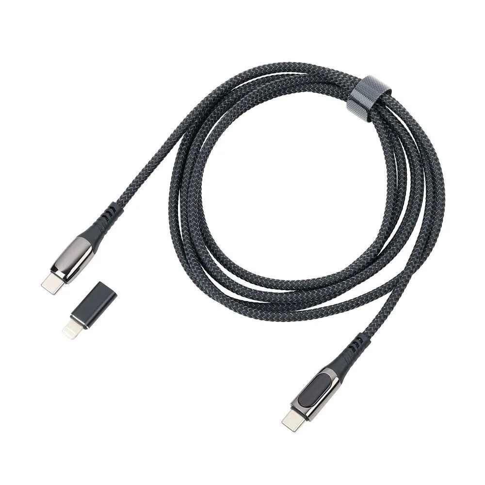 Troika USB-C to Lightning Cable 100W Μαύρο 2m CBL20/BK Troika USB-C to Lightning Cable 100W Μαύρο 2m CBL20/BK - Image 1