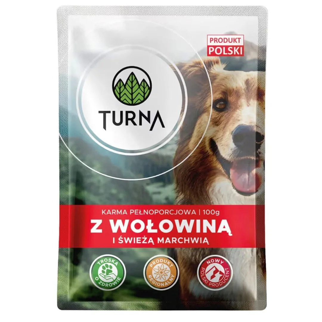 Turna Υγρή Τροφή Σκύλων με Βοδινό 100gr Turna Υγρή Τροφή Σκύλων με Βοδινό 100gr - Image 1